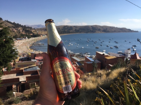 Beer and a view in Copa Cabana